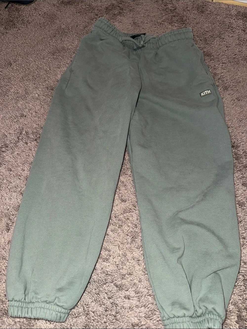 Kith Kids Sage Green Jogger Sweatpants